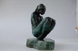 Cradled by Janis Ridley, Sculpture, Bronze