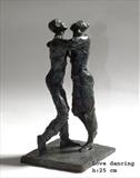 Love dancing by Janis Ridley, Sculpture, Bronze