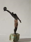 Winning Move by Janis Ridley, Sculpture, Bronze