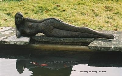 Dreaming of being by Janis Ridley, Sculpture, Bronze