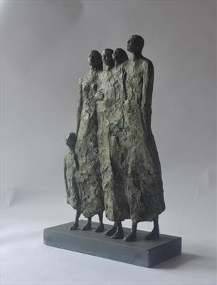 Family Group by Janis Ridley, Sculpture, Bronze