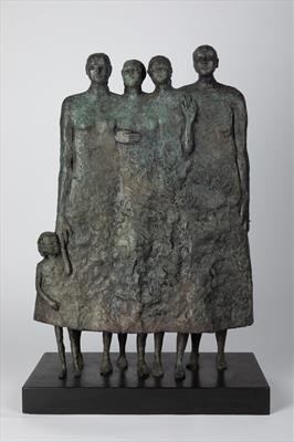 Family Group2 by Janis Ridley, Sculpture, Bronze