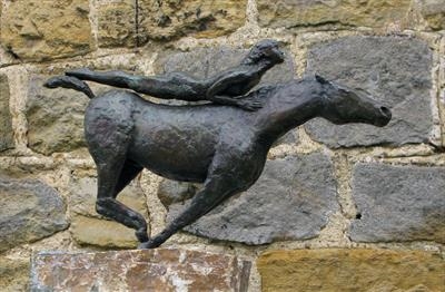 Horse and Woman by Janis Ridley, Sculpture