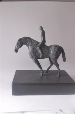 Horse whisperer by Janis Ridley, Sculpture, Bronze