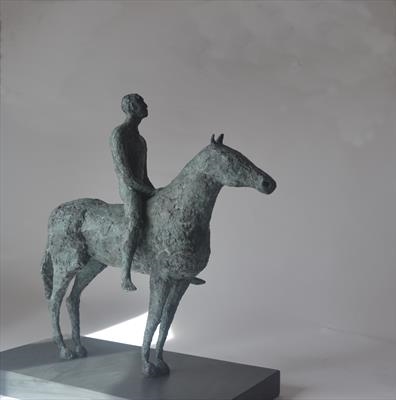 Man and Horse by Janis Ridley, Sculpture