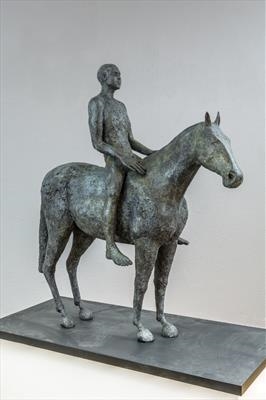Man and Horse by Janis Ridley, Sculpture