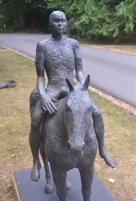 Man and Horse by Janis Ridley, Sculpture