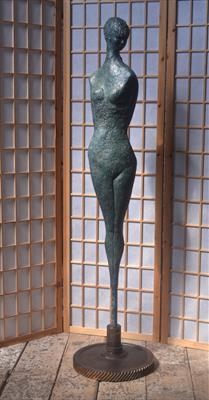 Woman by Janis Ridley, Sculpture, Bronze